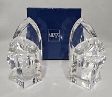 MIKASA OVERTURE FULL LEAD CRYSTAL  CANDLE HOLDER PAIR GERMANY picture