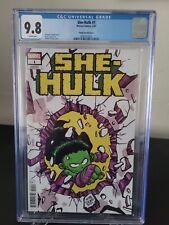 SHE-HULK #1 CGC 9.8 GRADED 2022 MARVEL COMICS SKOTTIE YOUNG BABY VARIANT COVER picture