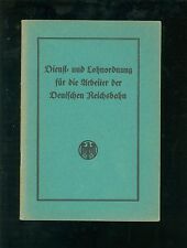 Service and Wage Regulations for the Workers of the Reichsbahn 1934 picture