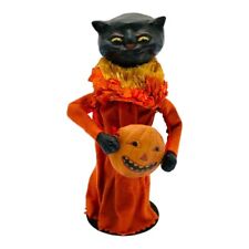 Bethany Lowe Rucus Studio Paper Mache Cat Candy Container Scott Smith Halloween picture