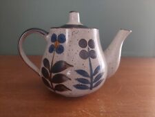 Vintage Otagiri Stoneware Teapot Speckled Flower Glaze picture