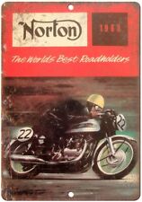 1963 Norton Motorcycle Roadholders Print Ad Reproduction Metal Sign F37 picture