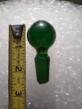 Antique Emrald Green Glass Bottle Stopper picture
