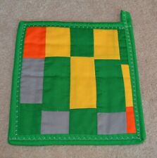  Gee's Bend Outsider Folk Art QUILTED POTHOLDER AFRICAN AMERICAN SIGNED picture