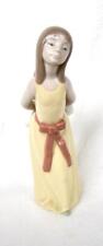 Lladro Naughty Girl with Straw Hat  5006 Porcelain Figurine Gloss 10 Inch Spain picture