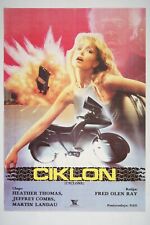 CYCLONE / TORNADO Original exYU movie poster 1987 HEATHER THOMAS, JEFFREY COMBS picture