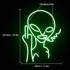 (READ DESCRIPTION)Green Alien Neon Sign, Alien Neon Signs for Wall Decor picture