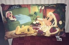Disney Parks 2020 Christmas Mickey Minnie Pluto Seasons Greetings Pillow New picture