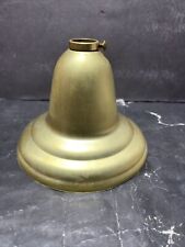 VINTAGE UNFINISHED BRASS BELL CEILING CANOPY LIGHT FIXTURE 5 1/4”T ~ 4” DEEP NOS picture