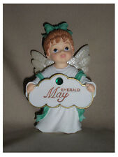 BIRTHSTONE ANGEL FIGURINE - MAY - EMERALD  - JEANE'S THINGS picture