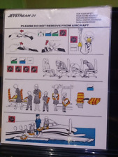 JETSTREAM 31 USAir Express Safety Card Excellent Condition from 1992 picture
