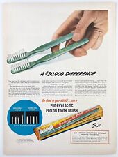 1947 Prophylactic Prolon Toothbrush Bathroom Home Decor Art MCM Vintage Print Ad picture