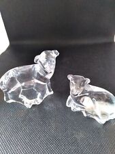 WATERFORD CRYSTAL NATIVITY COLLECTION PAIR OF SHEEP LAMBS  BOX SIGNED picture
