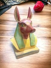 Rare Ancient Egyptian Antiquity Statue God Anubis Pharaonic Unique Egyptian BC picture