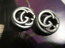 Gucci 2  buttons PEWTER SILVER TONE  20 mm   THIS IS FOR 2 picture