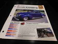 1940 Chevrolet Coupe Spec Sheet Brochure Photo Poster  picture