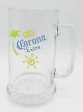 Corona Extra Advertising Glass Beer Mug Stein - Starburst Base picture