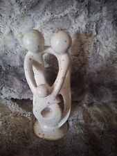 Family Circle Handcrafted Carved Soapstone Sculpture  picture