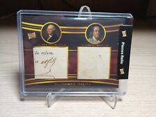 2022 Pieces of the Past George Washington + Ben Franklin Handwritten Relic Card picture