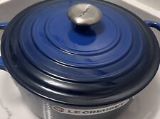 Le Creuset Enameled Cast Iron Signature Round Dutch Oven, 5.5 qt., Lapis Blue picture