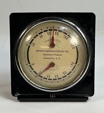 VINTAGE MCM Batson Humidiguide Tabletop Desk Thermometer Humidity Guide Works picture