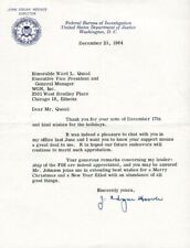 Original Signature Letter J. Edgar Hoover FBI Director December 23, picture