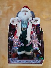 Telco Santa Puppeteer 2002 Marionette Puppet Wind Up Animated Musical Vintage picture