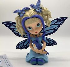 The Hamilton Collection Bluebird Beauty Darling Songbird Fairy Bird Figurine 4