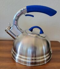 Calidad 2.7 QT Professional Quality Stainless Steel Tea Kettle in Colbalt Blue picture