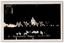 1925 Parliament Buildings Victoria British Columbia Canada RPPC Photo Postcard picture