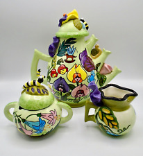 Disneyland Fanciful Alice In Wonderland TeaPot Creamer & Sugar Set picture