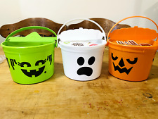 McDONALD'S 2022 Halloween Bucket Pail Classic Boo Buckets HAPPY MEAL TOYS SET picture