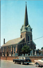 Vtg Old St Peter's Episcopal Church Lewes Delaware DE Unused Chrome Postcard picture