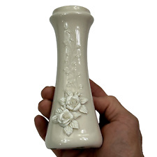 Vtg vase Dorothy Okumoto Hawaii Porcelain Rose picture