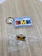 CMT Country Music Television Enamel Pin USA Made With Keychain picture