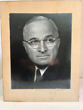 President Harry Truman hand signed and inscribed Presidential photo 18 X 14 picture