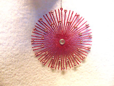Pink Two Sided Beaded  Ornament  6