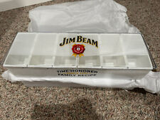 NEW In Box Jim Beam Bourbon Metal Garnish Tray Caddy Holder Bar Man Cave *RARE* picture