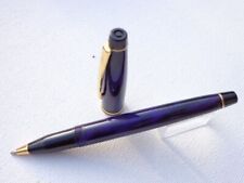 Cross  Radiance Rollerball Pen Navy  Blue & Gold   In Box Made In Japan Mint * picture