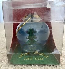 Vintage Christine Allan Hand Sculpted 22KT Gold Christmas Ornament picture