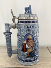 Vintage Ceramarte Knights of the Realm Medieval Castle Avon Beer Stein 1995 Lid picture