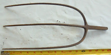 Pitch Fork Head 3 Tine 16'' vintage hay prong rusty primitive garden picture