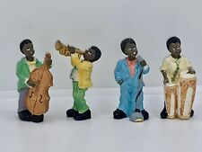 Vintage Original Artmark Figurines, Musicians, Jazz, Miniatures, Set Of 4 picture
