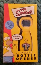 Simpsons Talking Beer Bottle Opener Homer Simpson Duff DEAD BATTERIES c.2001 picture
