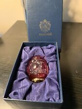Faberge Diamond Ruby Cut Crystal Egg - Numbered picture
