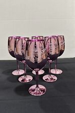 Moet & Chandon Champagne Glasses Flutes  Pink Ice Imperial Acrylic  Set 6 picture