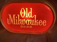 Vintage Old Milwaukee Beer Lighted Sign 1980 Schlitz Brewing 86820 Working Read picture