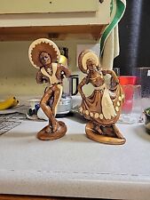 Two 1950s Vintage Spanish Dancers Ceramic Figurines Lady Senorita & Senor. picture
