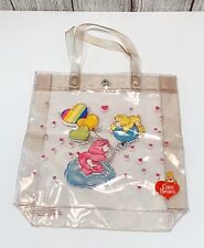 Care Bears Clear Snap Tote Bag RARE Vintage 1984 American Greetings picture