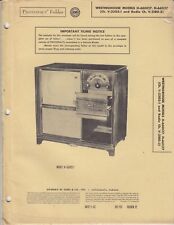 Sams Photofact 1952 Westinghouse H-660C17   TV Television Folder w/ schematic  picture